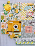 Lemons - Floral - Junk Journal or Scrapbook Kit  - Only 1 Available