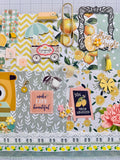 Lemons - Floral - Junk Journal or Scrapbook Kit  - Only 1 Available