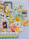 Lemons - Floral - Junk Journal or Scrapbook Kit  - Only 1 Available