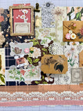 Pink - Brown - Floral - Junk Journal or Scrapbook Kit  - Only 1 Available
