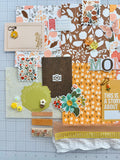 Browns - Corals - Yellow - Junk Journal or Scrapbook Kit  - Only 1 Available