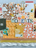 Browns - Corals - Yellow - Junk Journal or Scrapbook Kit  - Only 1 Available