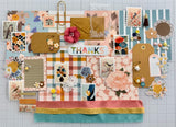 Pinks - Corals - Blues - Florals - Junk Journal or Scrapbook Kit  - Only 1 Available