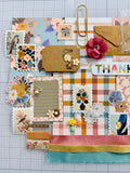 Pinks - Corals - Blues - Florals - Junk Journal or Scrapbook Kit  - Only 1 Available
