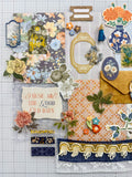 These are the Good Old Days - Oranges - Blues - Florals - Junk Journal or Scrapbook Kit  - Only 1 Available