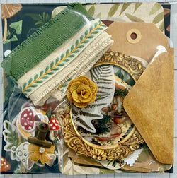 Mushrooms - Greenery - Flowers - Junk Journal or Scrapbook Kit  - Only 1 Available