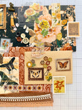 Florals - Warm Colors - Junk Journal or Scrapbook Kit  - Only 1 Available