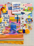 Sardines - Fish - Brights - Travel - Junk Journal or Scrapbook Kit  - Only 1 Available