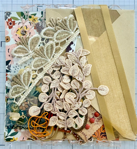 Fall - Florals - Junk Journal or Scrapbook Kit  - Only 1 Available