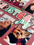 Christmas Joy - 5 Frames - Scrapbook Page Layered Overlay Kit