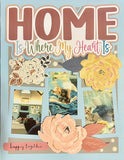 Home is Where My Heart Is - 3 Frames - Scrapbook Page Layered Overlay Kit - 8.5 x 11