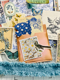 Florals - Blues - Warm Reds - Yellow - Junk Journal Kit  - Only 1 Available