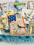 Florals - Blues - Warm Reds - Yellow - Junk Journal Kit  - Only 1 Available