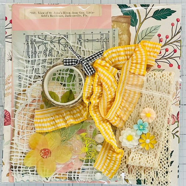 Spring Floral - Bees - Junk Journal Kit  - Only 1 Available