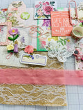 Floral - Pink - Butterflies - Junk Journal Kit  - Only 1 Available