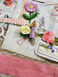 Floral - Pink - Butterflies - Junk Journal Kit  - Only 1 Available