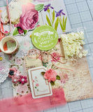 Floral - Pink - Butterflies - Junk Journal Kit  - Only 1 Available