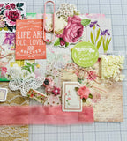 Floral - Pink - Butterflies - Junk Journal Kit  - Only 1 Available