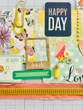 Happy Day - Flowers - Butterflies - Junk Journal or Scrapbook Kit  - Only 1 Available