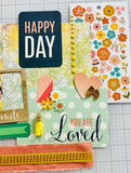 Happy Day - Flowers - Butterflies - Junk Journal or Scrapbook Kit  - Only 1 Available