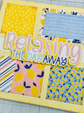 Relaxing the Day Away - Premade Scrapbook Page 12x12 Layout - ONLY 1 AVAILABLE
