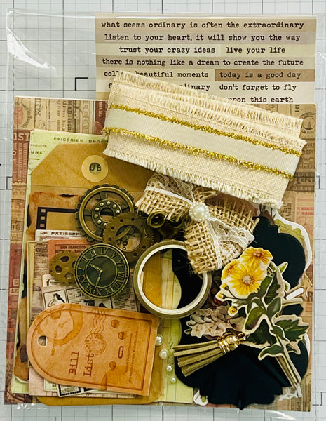 Vintage Inspired - Junk Journal or Scrapbook Kit  - Only 1 Available