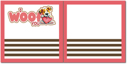 I Woof You - Scrapbook Double Page Kit
