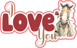 I Love You - Scrapbook Page Title Sticker