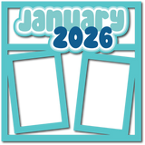 January 2026 - 4 Frames - Scrapbook Page Layered Overlay Kit