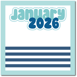 January 2026 - Scrapbook Single Page Kit