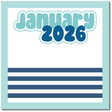 January 2026 - Scrapbook Single Page Kit