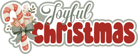 Joyful Christmas - Scrapbook Page Title Sticker
