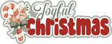 Joyful Christmas - 5 Frames - Scrapbook Page Layered Overlay Kit