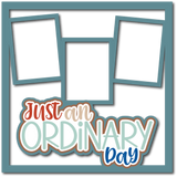 Just An Ordinary Day - 3 Frames - Scrapbook Page Layered Overlay Kit