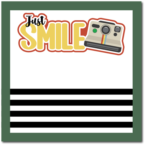 Just Smile - Scrapbook Single Page Kit
