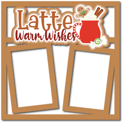 Latte Warm Wishes - Scrapbook Page Layered Overlay Kit