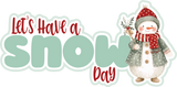 Let's Have a Snow Day - Scrapbook Page Layered Overlay Kit