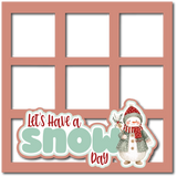 Let's Have a Snow Day - 6 Frames - Scrapbook Page Layered Overlay Kit