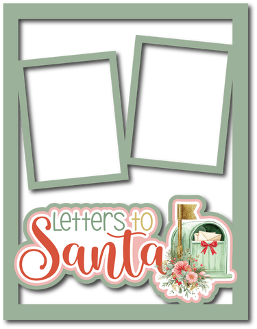 Letters to Santa - Scrapbook Page Layered Overlay Kit - 8.5 x 11