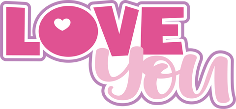 Love You - Scrapbook Page Title Sticker