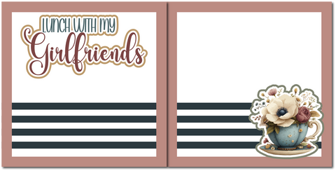 Lunch with My Girlfriends - Scrapbook Double Page Kit