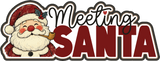 Meeting Santa - 2 Frames - Scrapbook Page Layered Overlay Kit