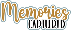 Memories Captured - Scrapbook Page Title Sticker