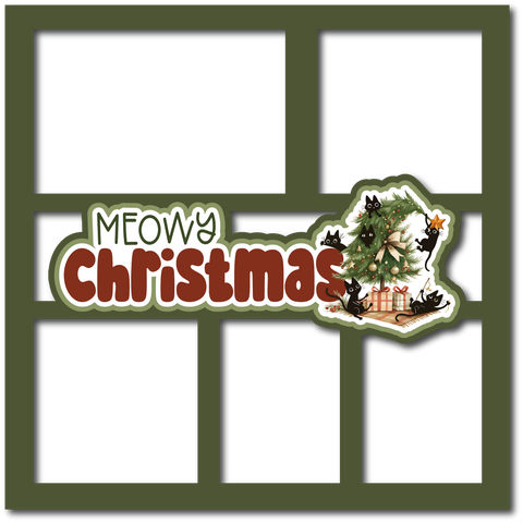 Time To Open Presents - 4 Frames - Scrapbook Page Layered Overlay Kit