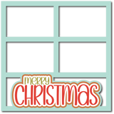 Merry Christmas - 4 Frames - Scrapbook Page Layered Overlay Kit