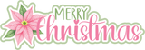 Merry Christmas - Scrapbook Page Layered Overlay Kit