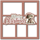 Merry Christmas - 5 Frames - Scrapbook Page Layered Overlay Kit