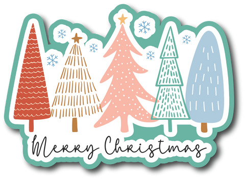 Merry Christmas - Scrapbook Page Title Sticker