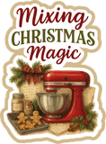 Mixing Christmas Magic - 4 Frames - Scrapbook Page Layered Overlay Kit