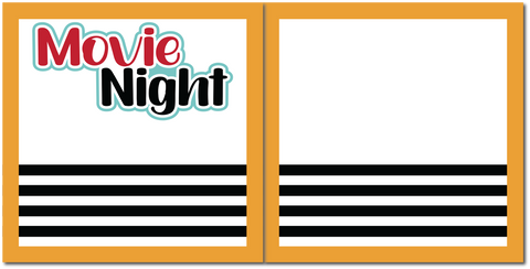Movie Night - Scrapbook Double Page Kit